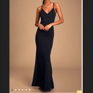 Lulus black mermaid dress